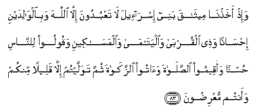 Surah Al-Baqara - Verse 83